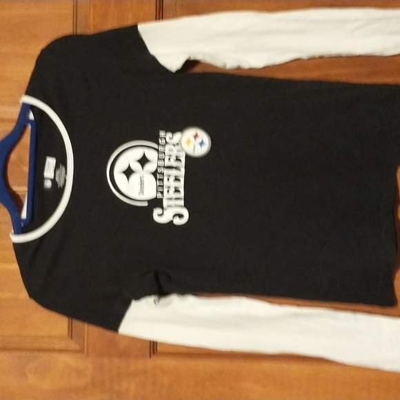 NFL Pittsburgh Steelers women's size M cotton long sleeved team apparel top - Picture 8 of 8